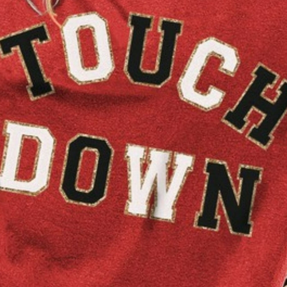 BiBi Touchdown Letter Loose Fit Vintage Washed Top - Picture 3 of 3